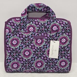 Vera Bradley Iconic Hanging Travel Organizer in Lilac Medallion NWT Boho Floral